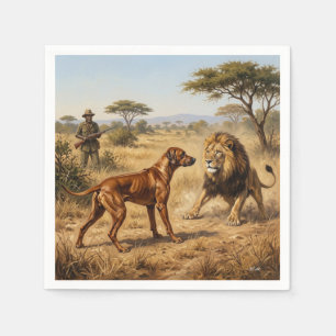 Rhodesian Ridgeback Lion Hound Art Napkin