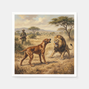 Rhodesian Ridgeback Lion Hound Art Napkin
