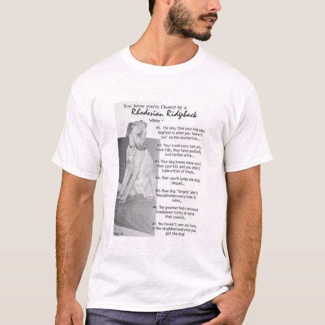 Rhodesian Ridgeback Lover/Owner T-Shirt (Front)