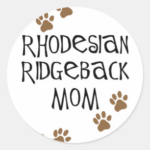 Rhodesian Ridgeback Mom Classic Round Sticker