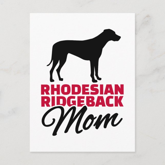 Rhodesian Ridgeback Mom Postcard (Front)