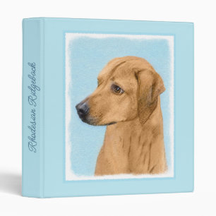 Rhodesian Ridgeback Painting - Original Dog Art 3 Binder