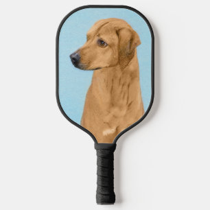 Rhodesian Ridgeback Painting - Original Dog Art Pickleball Paddle
