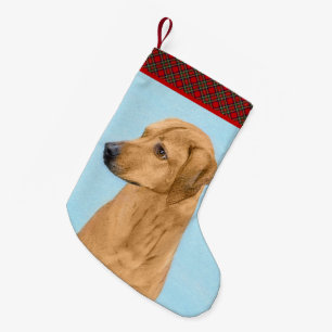 Rhodesian Ridgeback Painting - Original Dog Art Small Christmas Stocking