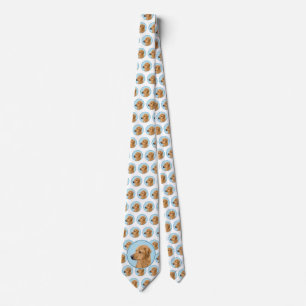 Rhodesian Ridgeback Painting - Original Dog Art Tie