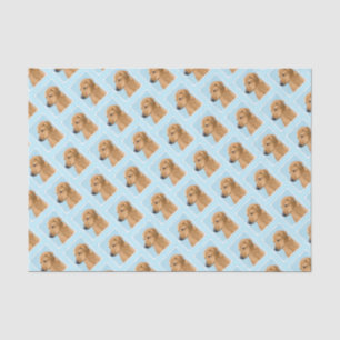 Rhodesian Ridgeback Painting - Original Dog Art Tissue Paper