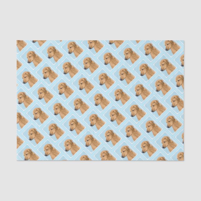 Rhodesian Ridgeback Painting - Original Dog Art Tissue Paper (Front)