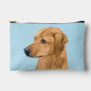 Rhodesian Ridgeback Painting Red Wheaten Dog Art Accessory Pouch