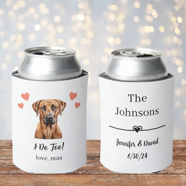 Rhodesian Ridgeback Pet Wedding Can Cooler (Creator Uploaded)