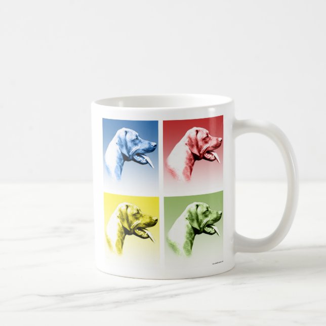 Rhodesian Ridgeback Pop Art Coffee Mug (Right)