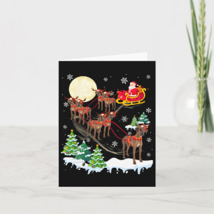 Rhodesian Ridgeback Reindeer Christmas Dog Riding  Card