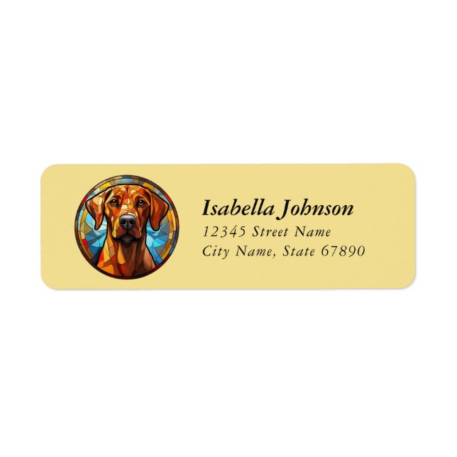 Rhodesian Ridgeback Return Address Labels (Front)