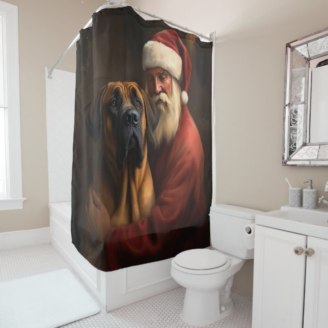 Rhodesian Ridgeback Santa Claus Festive Christmas (In Situ)