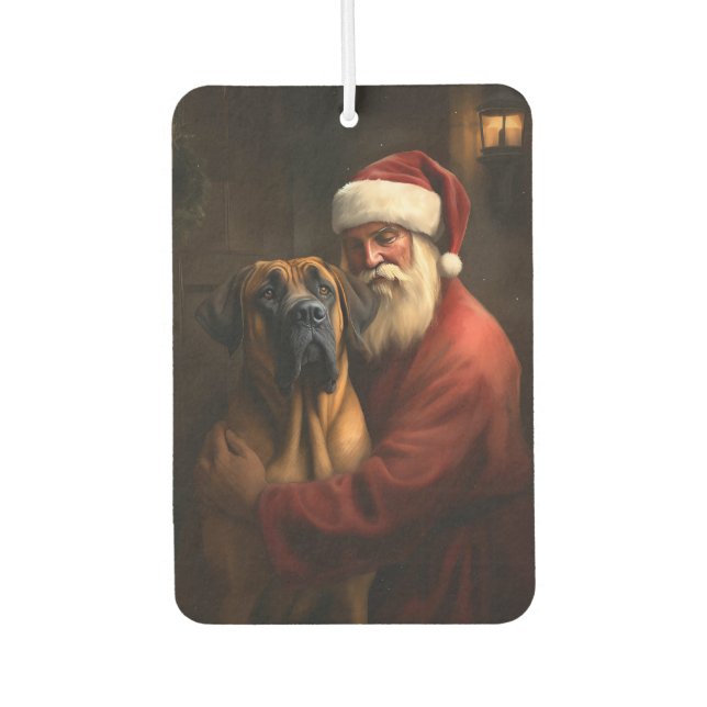 Rhodesian Ridgeback Santa Claus Festive Christmas Air Freshener (Front)