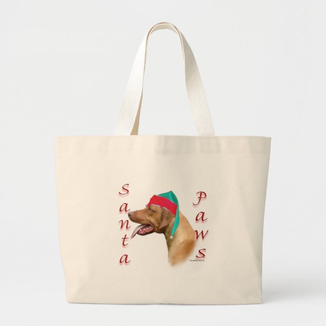 Rhodesian Ridgeback Santa Paws Large Tote Bag (Front)