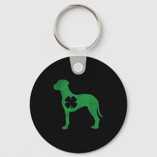Rhodesian Ridgeback -shamrock St. Patricks Day Sai Keychain