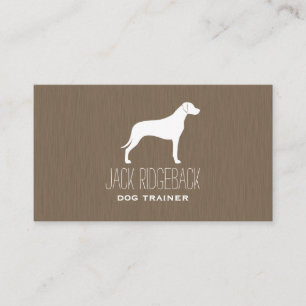 Rhodesian Ridgeback Silhouette Business Card