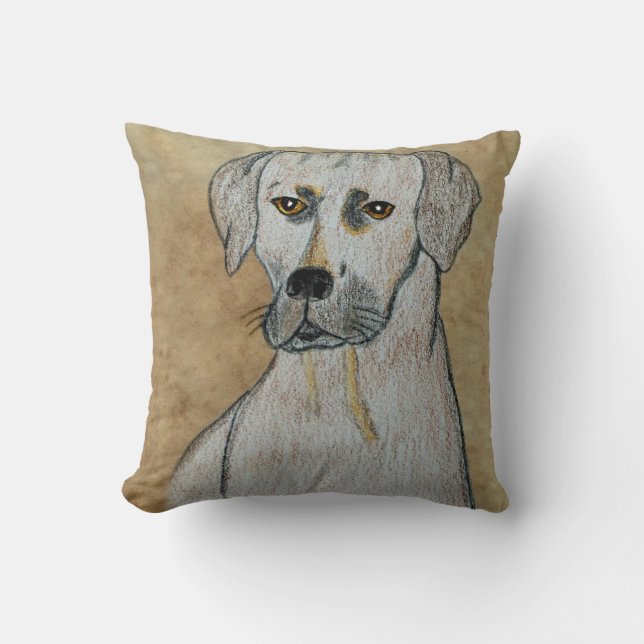 Rhodesian Ridgeback Throw Pillow (Front)
