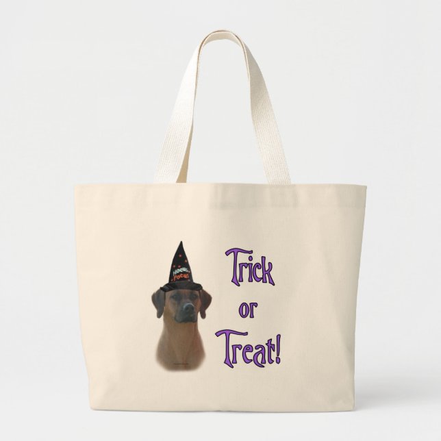 Rhodesian Ridgeback Trick Large Tote Bag (Front)