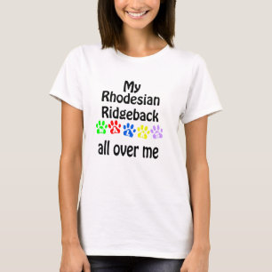 Rhodesian Ridgeback Walks Design T-Shirt