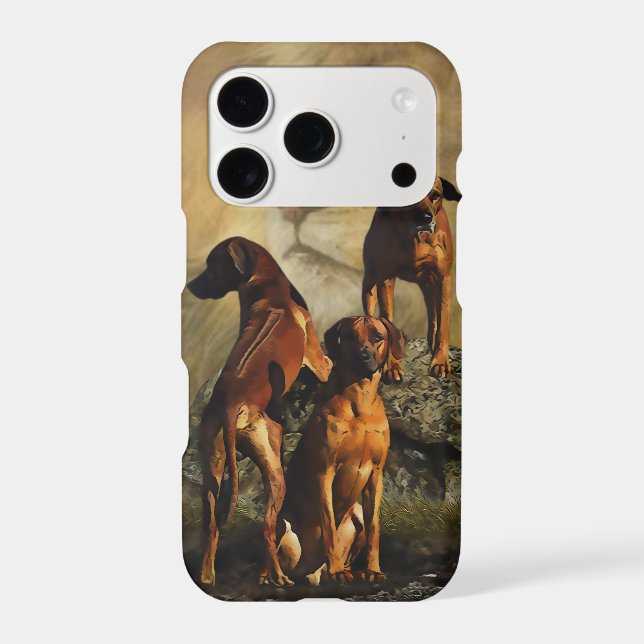 Rhodesian Ridgeback with Lion   (Back)