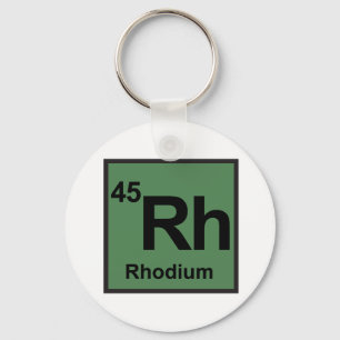 Rhodium Keychain
