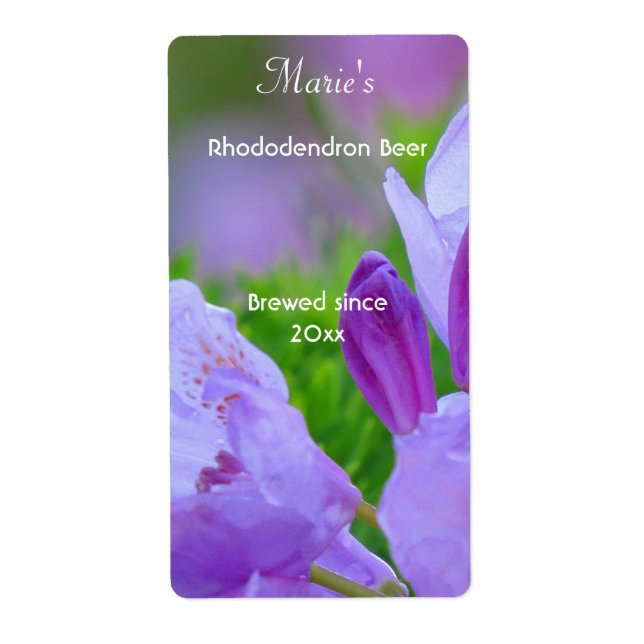 Rhododendron After the Rain Beer Labels (Front)