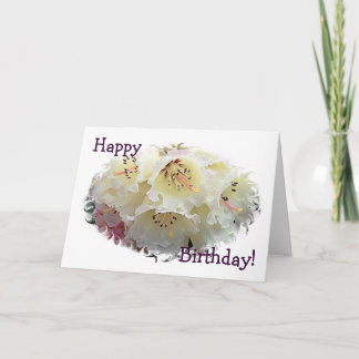 Rhododendron Birthday Card