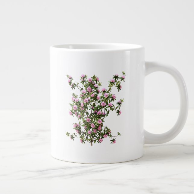 Rhododendron Botanical Flower Large Coffee Mug (Right)