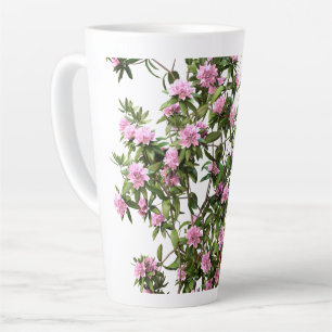Rhododendron Botanical Flower Latte Mug