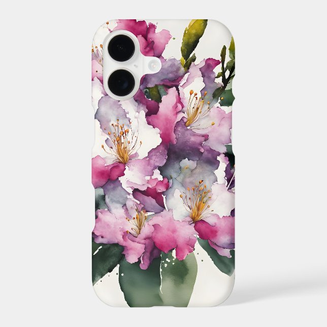 Rhododendron - Fleurs aquarelles (Verso)