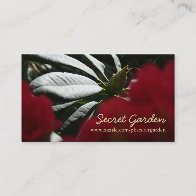 Rhododendron Floral Photographie - Carte de visite (Devant)