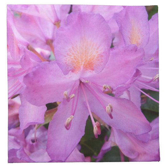 Rhododendron Flower Cloth Napkins