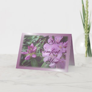 rhododendron inspirational-customize card