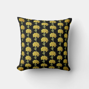 Rhododendron luteum (Pontic Azalea) Throw Pillow