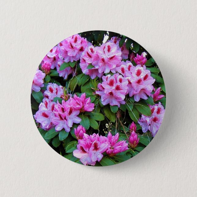 Rhododendrons 2 Inch Round Button (Front)