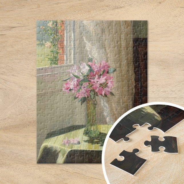 Rhododendrons by a Window | Jessica Hayllar Jigsaw Puzzle (Creator Uploaded)