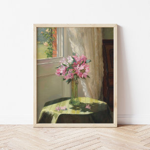 Rhododendrons by a Window   Jessica Hayllar Poster
