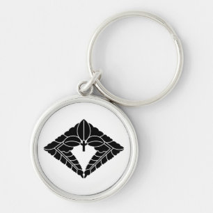 Rhombic hanging wisteria keychain