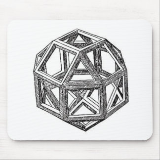 Rhombicuboctahedron, Leonardo Da Vinci Mouse Pad