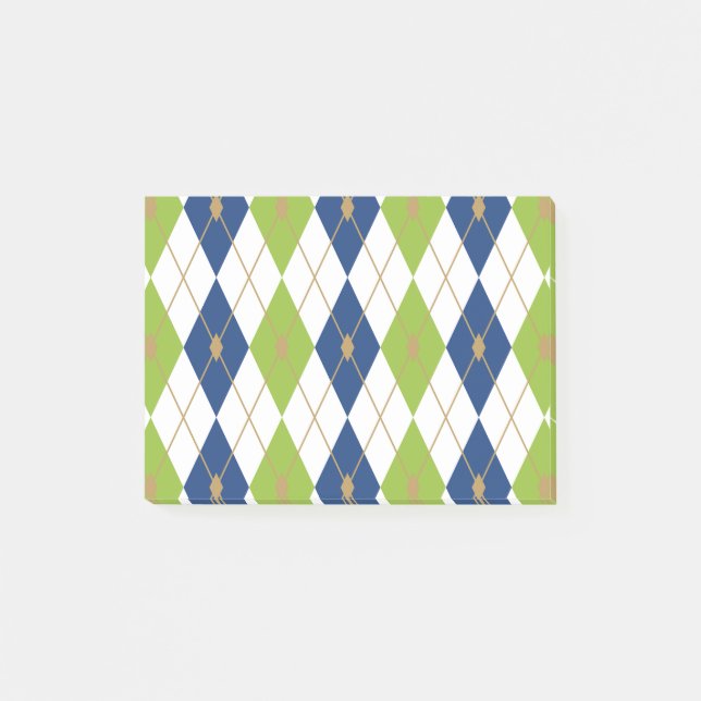 Rhombus Colour Combination 4 Post-it Notes (Front)