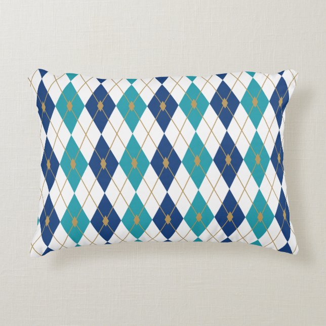 Rhombus Colour Combination 5 Accent Pillow (Front)