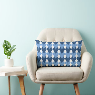 Rhombus Design Lumbar Pillow