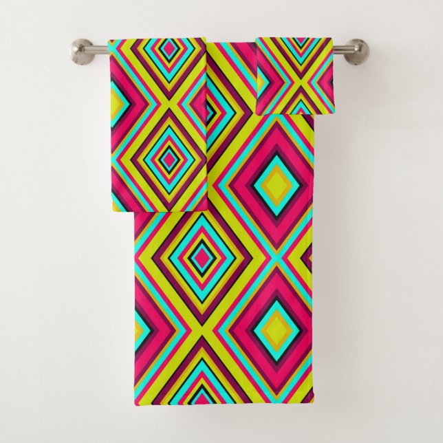 Rhombus géométrique sans couture forme moderne ten (En situation)