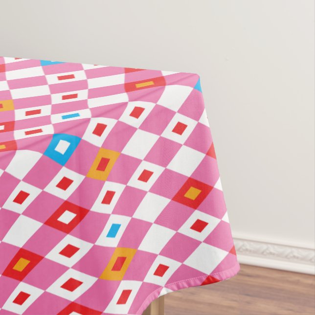 Rhombus Pattern Tablecloth (In Situ)