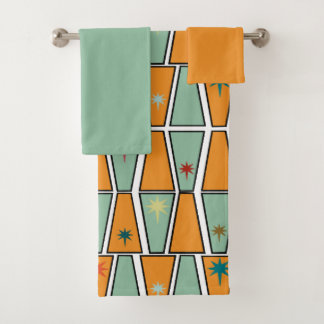 Rhombuses with Starbursts  Bath Towel Set