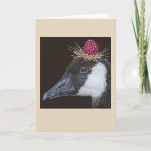 Rhonda the Canada goose greeting card