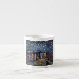 Rhone Riverfront Starry Night River View Espresso Cup