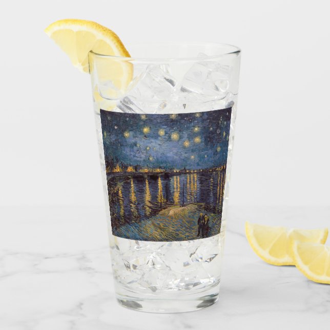 Rhone Riverfront Starry Night River View Glass (Front Ice)