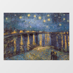 Rhone Riverfront Starry Night River View Window Cling